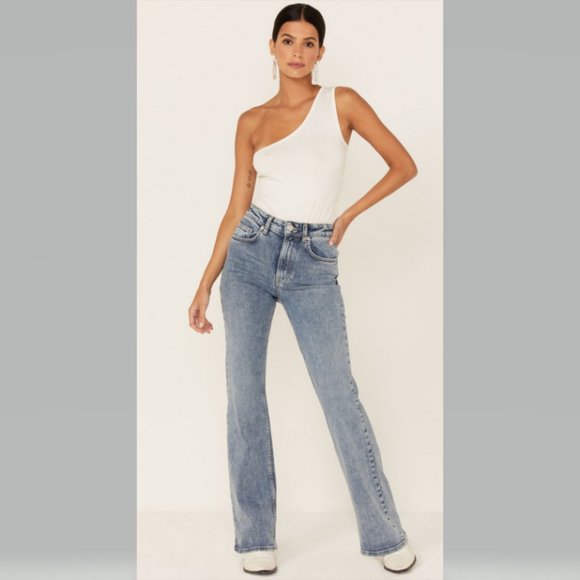 Free People Thunderbird Flare in Electric Blue Size 31 NWT - Picture 5 of 13